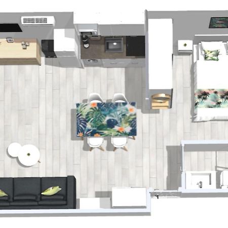 Roses Apartments Tropical Loft Vista Mar Lateral エクステリア 写真